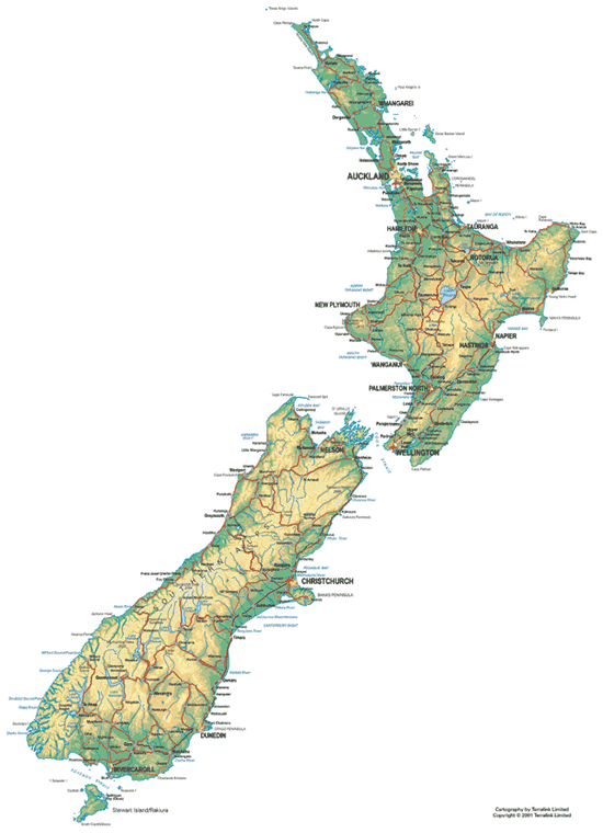 New Zealand Map & Travel Guide